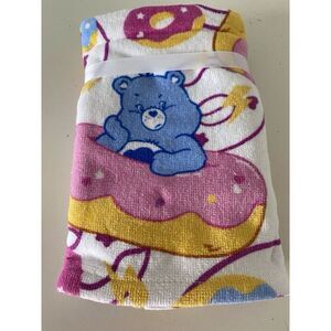 2 Pack Care Bears Grumpy Bear And Donuts Bath Hand Towels 16 X 28” NEW
